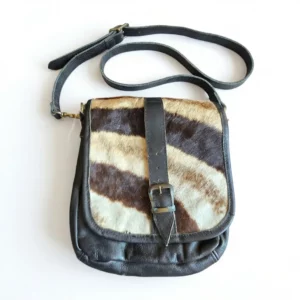 zhb 02 handbag small zebra and kudu skin